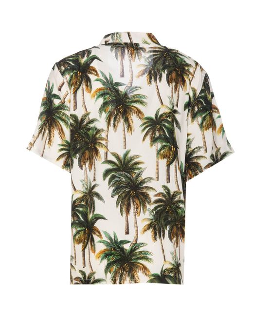 Endless Joy Metallic Palm Short Sleeves Shirt for men