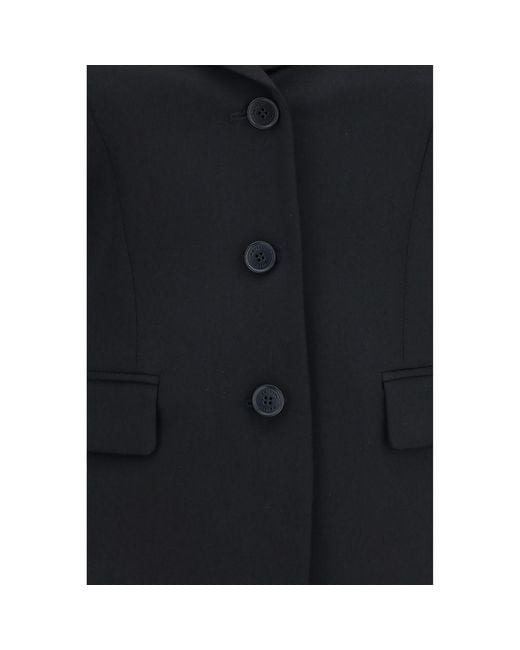 McQueen Black Wool Oves Aries Full-Length Jacket Clothing