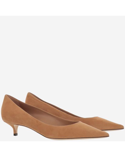 Jimmy Choo Brown Amelia Suede Pumps