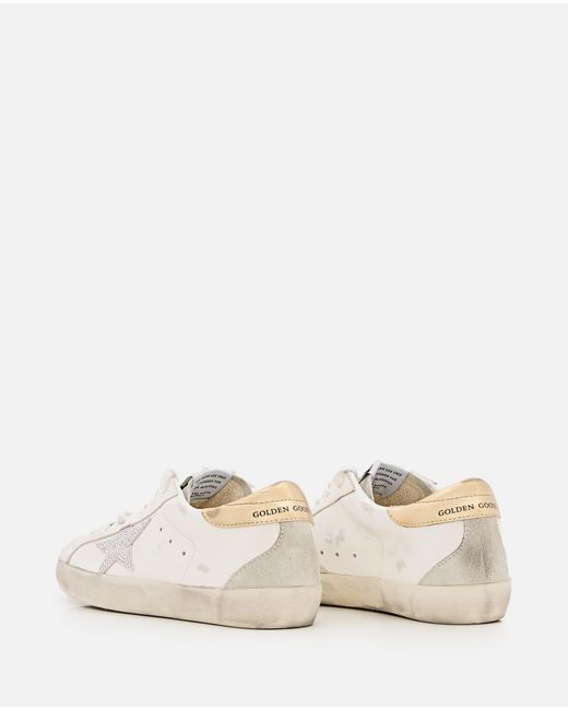 Golden Goose Deluxe Brand White Super Star Leather Sneakers