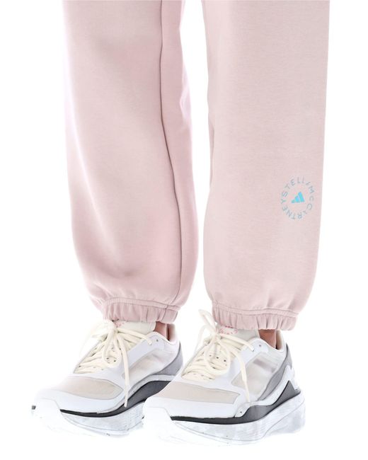Adidas By Stella McCartney Pink Logo Sweatpants