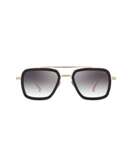 Dita Eyewear Flight 006 - Matte Black / 14k Gold Sunglasses Sunglasses for men