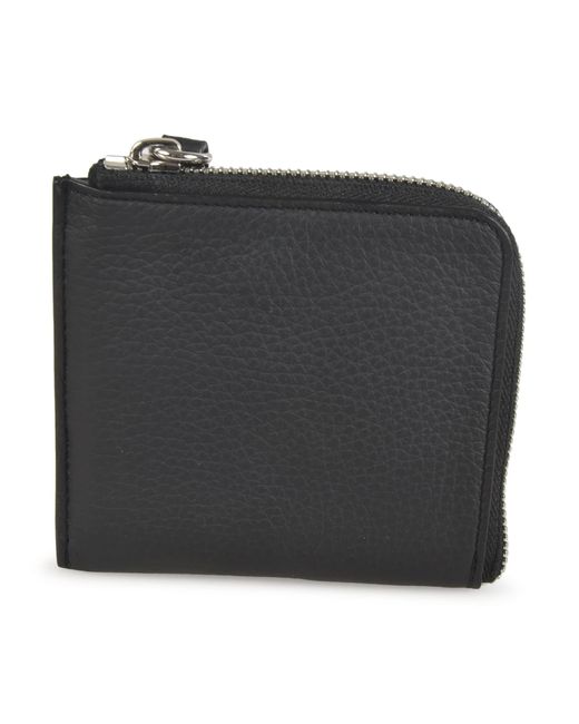 Maison Margiela Black Small Zip-Around Wallet