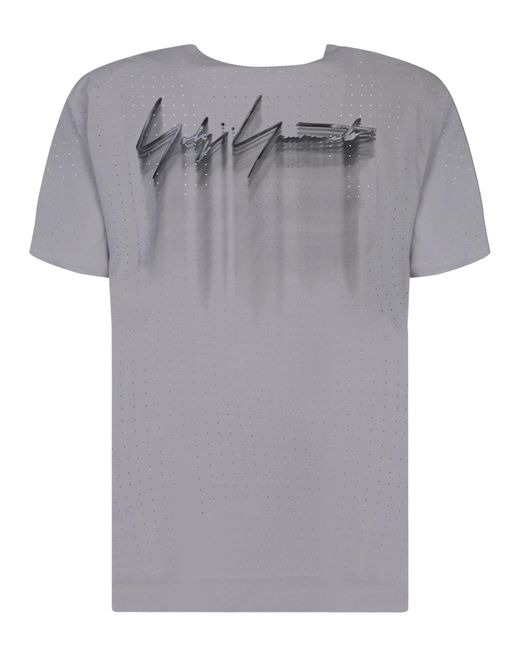 Y-3 Gray Run Ss T-Shirt for men