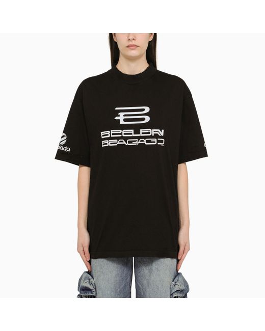 Balenciaga Ai Generated Medium Fit Black\/white T-shirt