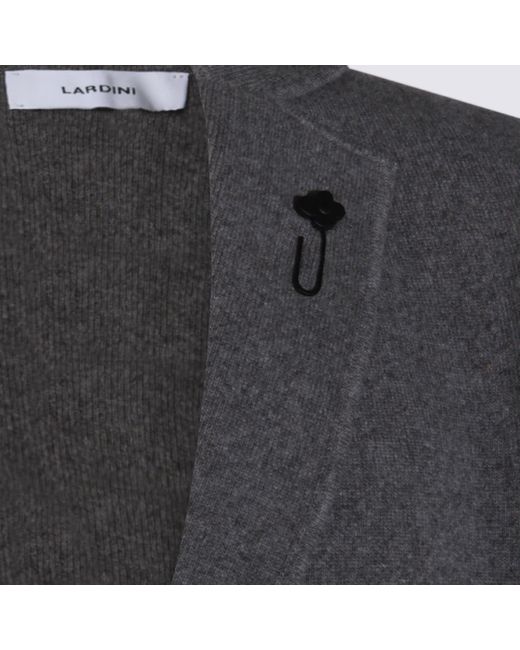 Lardini Gray Dark Wool Knitwear for men