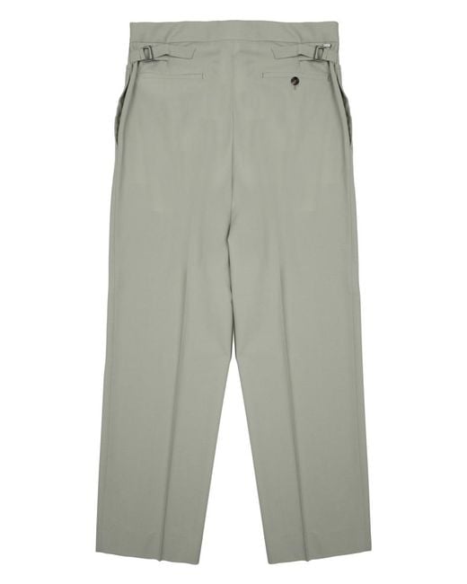 BE ABLE Gray Trousers Wool-Blend Wool Polyester Elastane for men