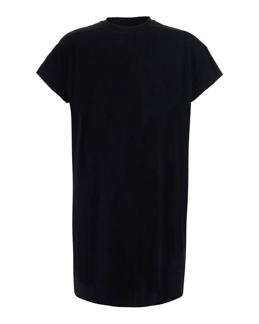 Rick Owens Black T-Shirt Jumbo Cotton T-Shirts for men