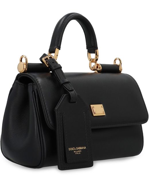 Dolce & Gabbana Black Handbag My Sicily Calf Handbags