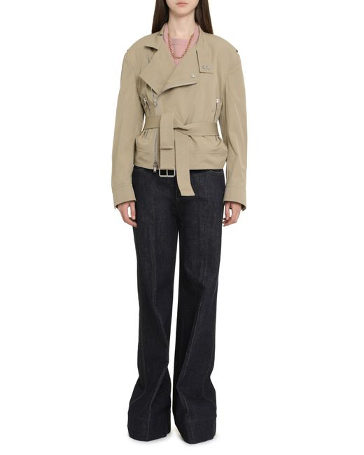 Bottega Veneta Green Jacket Zipped Cotton Polyamide