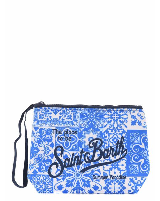 Mc2 Saint Barth Blue Clutch Bag