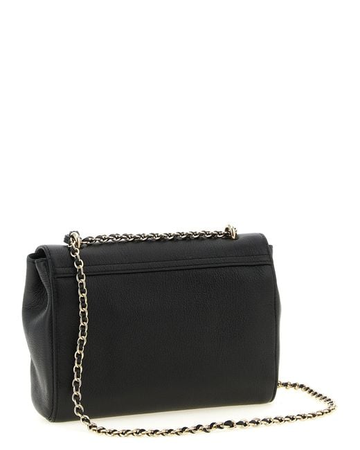 Mulberry Black Goatskin Crossbody Bag