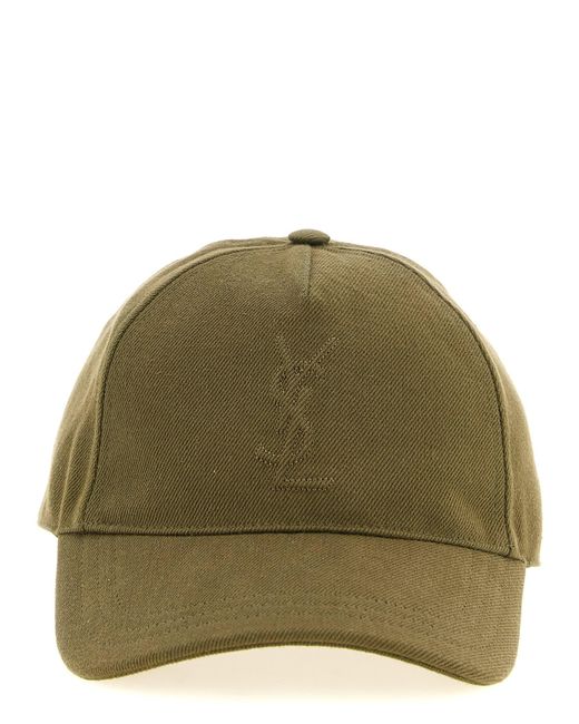 Saint Laurent Green 'Cassandre' Cap for men
