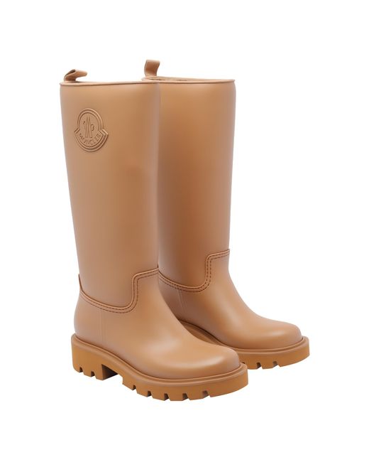 Moncler Brown Boots Rubber/Rubber Sole