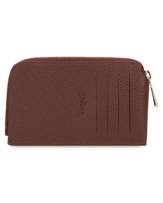Longchamp Purple Leather Wallet & Purses
