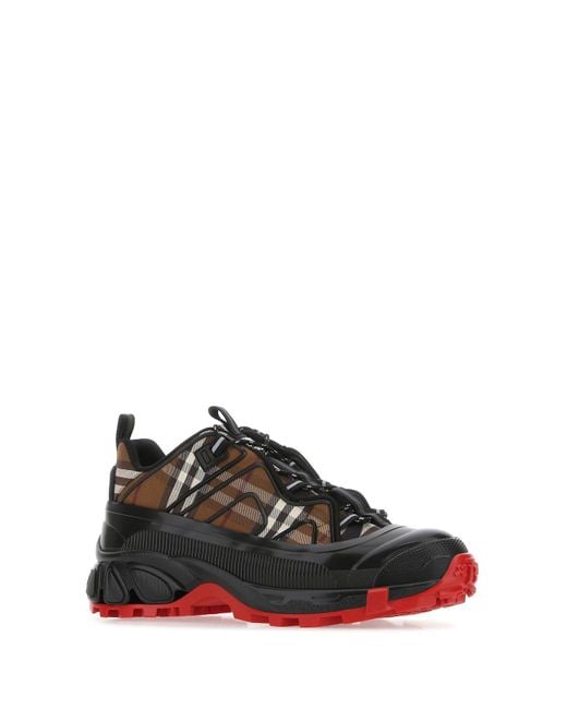 Burberry Black Rubber And Fabric Arthur Sneakers for men