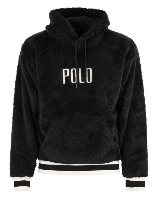 Polo Ralph Lauren Black Hoodie With Logo for men