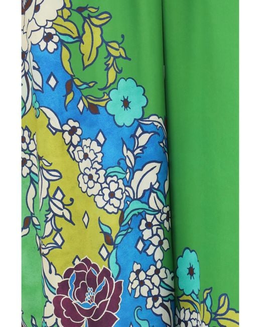 ALÉMAIS Green Nanci Silk Pants