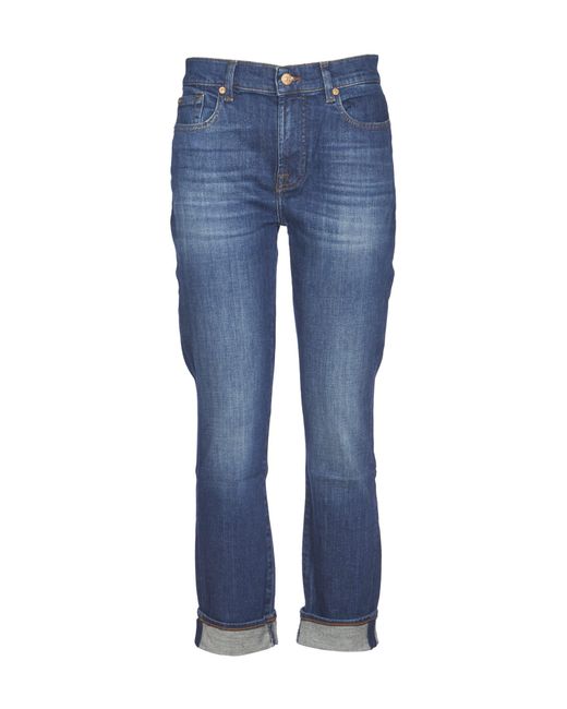 7 For All Mankind Relaxed Skinny Jeans in Blue | Lyst