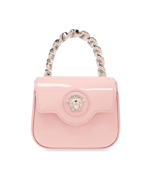 Versace Pink Mini La Medusa Shoulder Bag