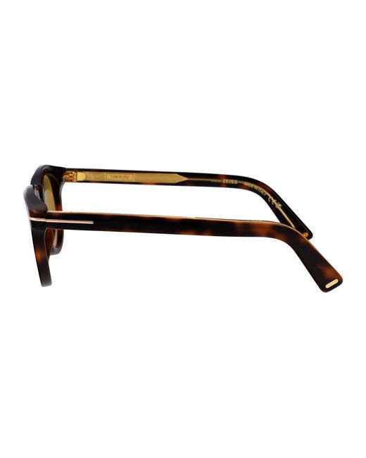 Tom Ford Natural Avana Bionda Marrone Acetate Sunglasses for men
