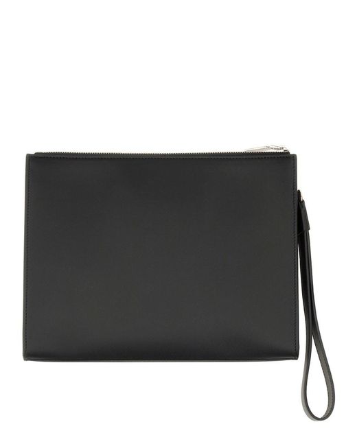 Alexander McQueen Black Pouch With Logo for men