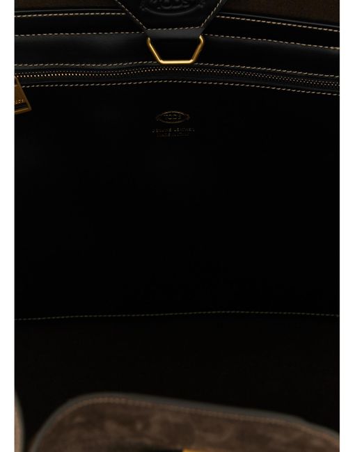 Tod's Brown Calfskin Tote Bag