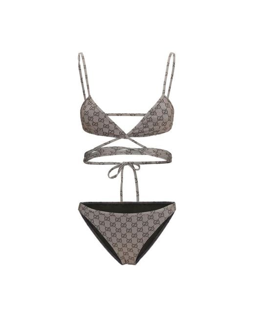 Gucci Multicolor Beige Polyester Bikini