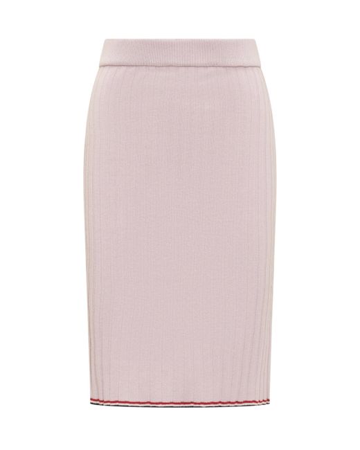 Thom Browne Pink Skirt With Logo