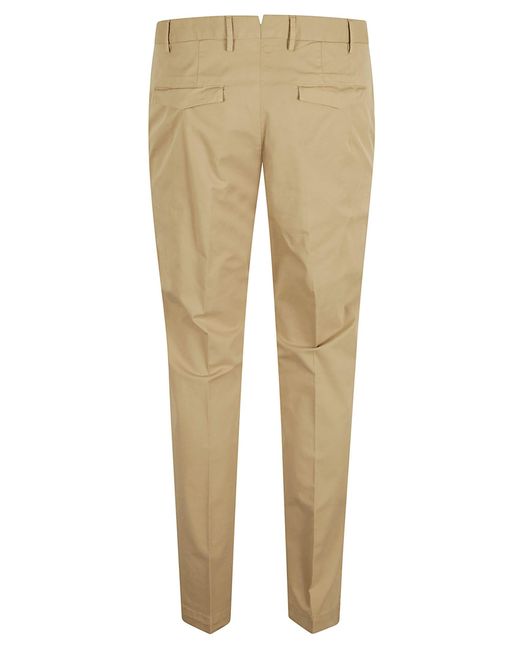 PT Torino Natural Slim Fit Plain Trousers for men