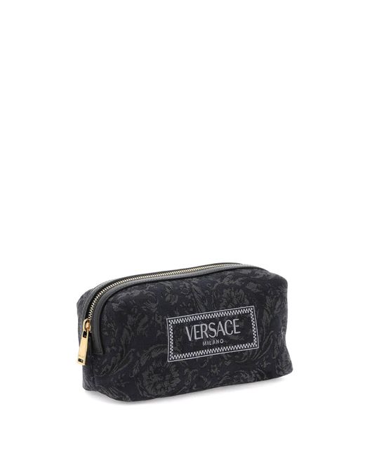 Versace Black Barocco Vanity Case