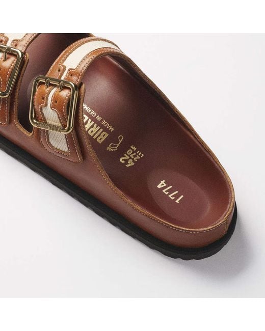 Birkenstock Brown Arizona Bold Canvas 1774 Cinnamon (Regular) Sandal for men
