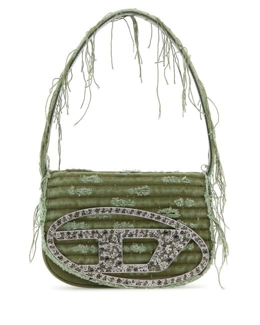 DIESEL Green Handbags.