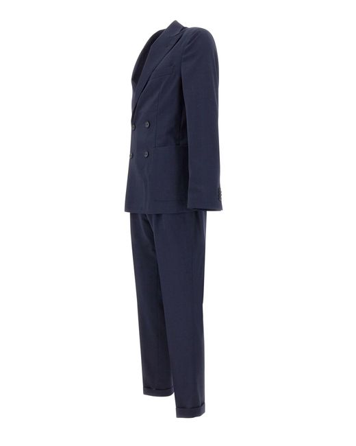 Boss Blue C-Hanry Fresh Wool Two-Piece Suit for men