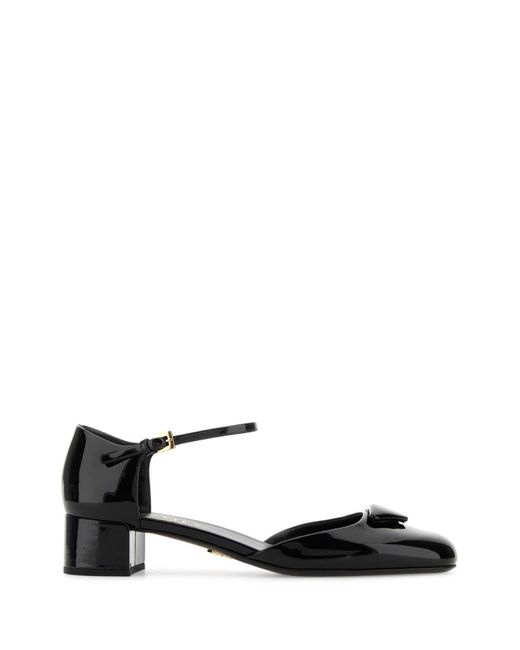 Prada Black Leather Pumps