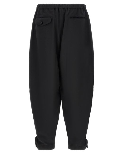 Comme des Garçons Black Barrel Leg Pants for men