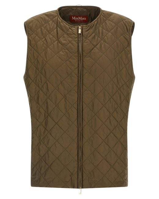 Max Mara Green Mstdisco Padded Coat