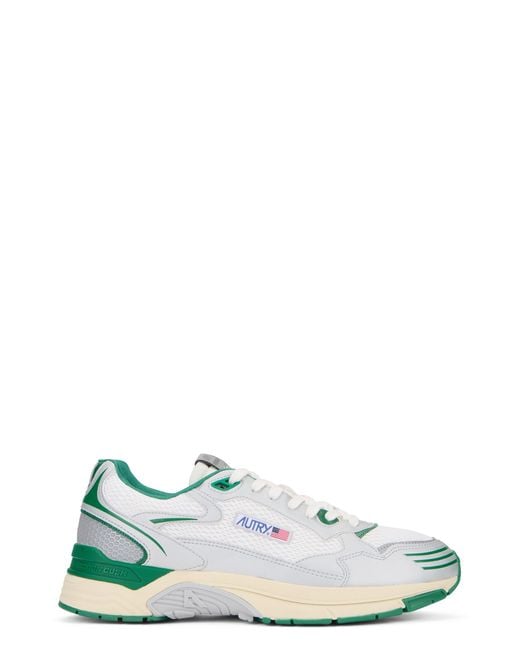 Autry White Sneakers Hyperway Mirror-Amazon/Amazon Polyurethane Trainers for men