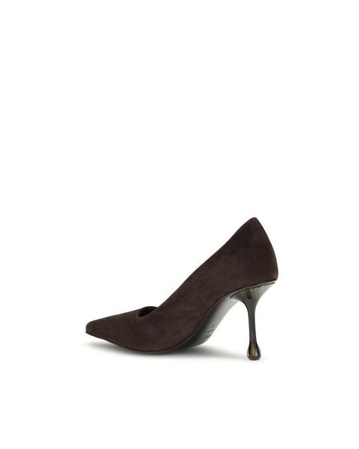 Jimmy Choo Black Brown Leather High Heel Pumps