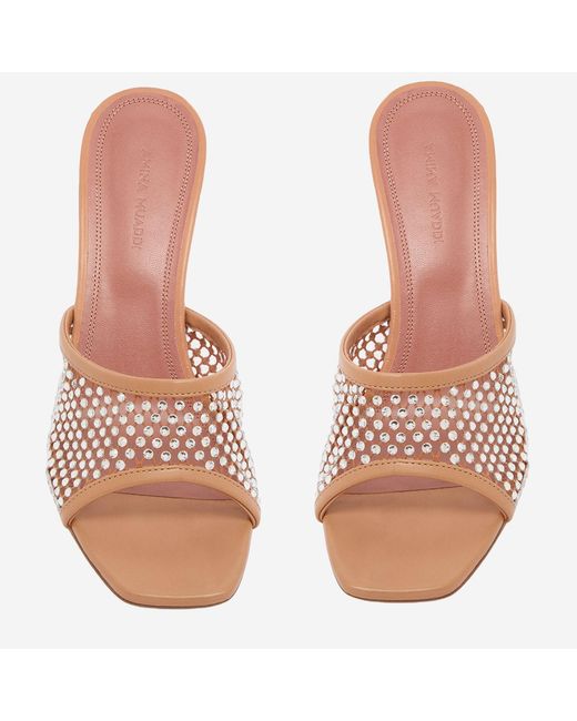 AMINA MUADDI White Sandals Lupita Crystal