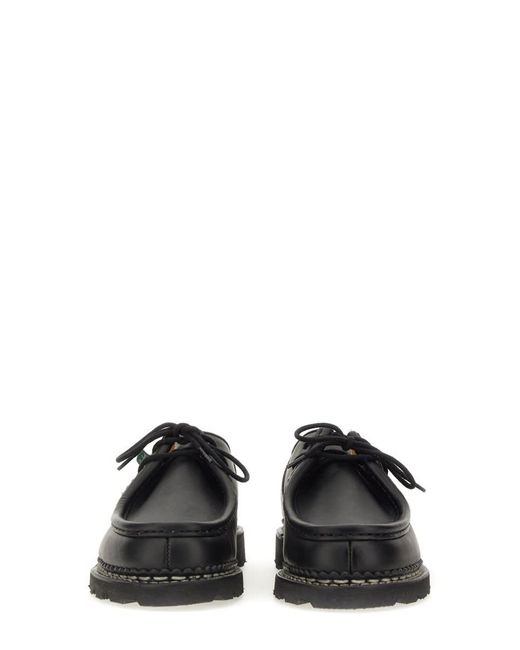 Paraboot Black Lace-Up Two Holes Michael for men