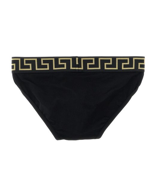 Versace Black Greca 2-Pack Briefs Set for men