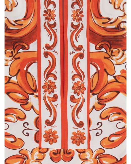 Dolce & Gabbana Red Dress Silk
