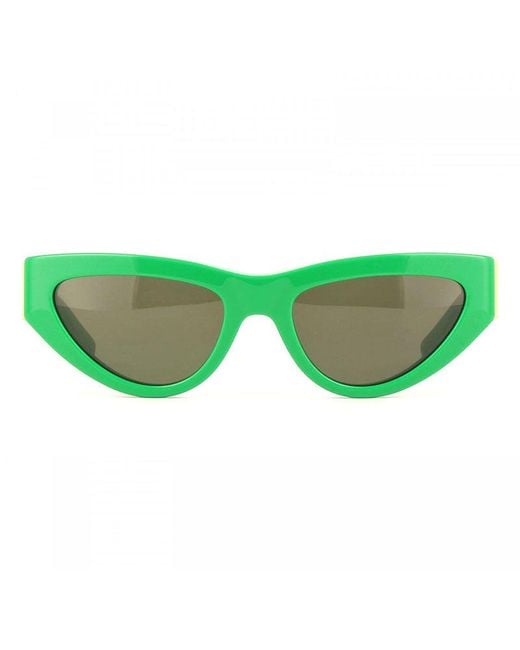 Bottega Veneta Green Sunglasses Cat Eye Full Rim, Frame And Lens Bv1176S003