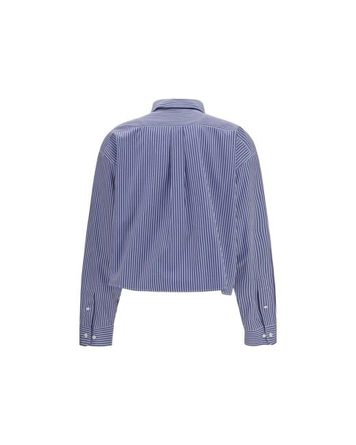 Miu Miu Blue Cotton Dress Shirt
