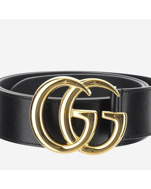 Gucci Black Leather Belt for men