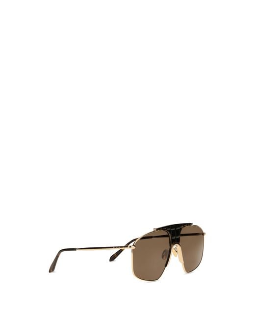 Alaïa Natural Sunglasses Square Aviator Metal Fibers Wallets & Purses