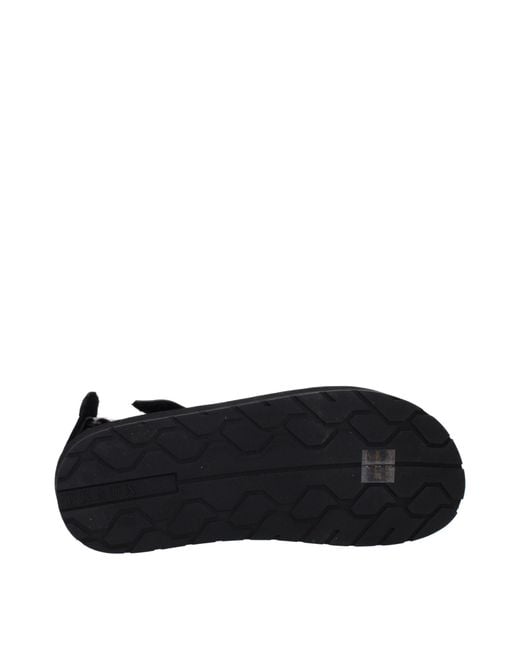Prada Black Fabric Flat Sandals