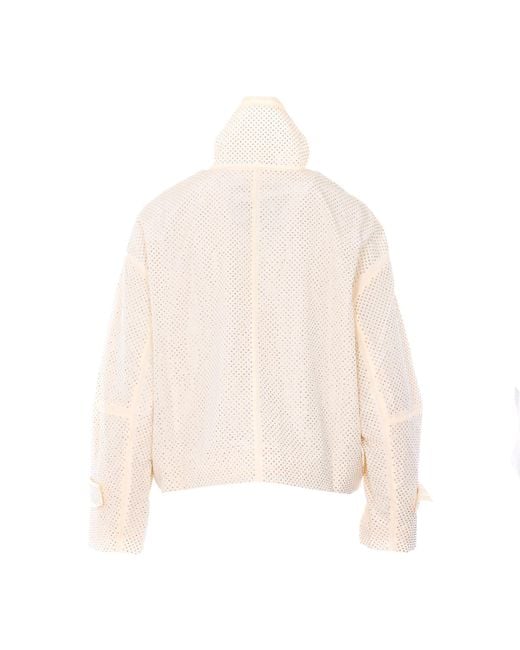 Pinko White Jackets Nylon
