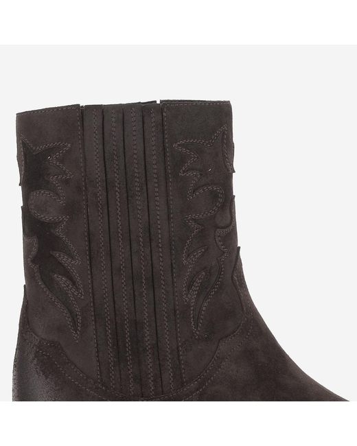Sartore Brown Ankle Boots Suede Leather